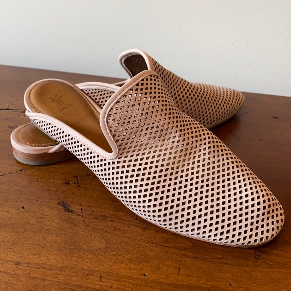 Pink Frye Gwen slides size 7.5